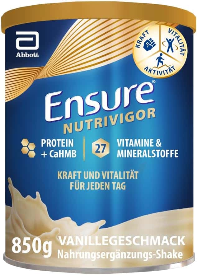 Bestandteile und Gebrauchsanweisung Ensure Nutrivigor 850g