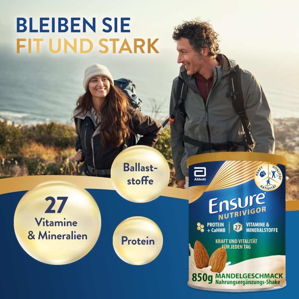 Bestandteile und Gebrauchsanweisung Ensure Nutrivigor 850g